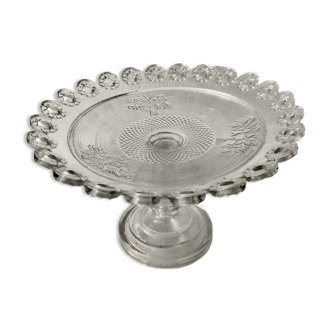 Moulded glass compotier