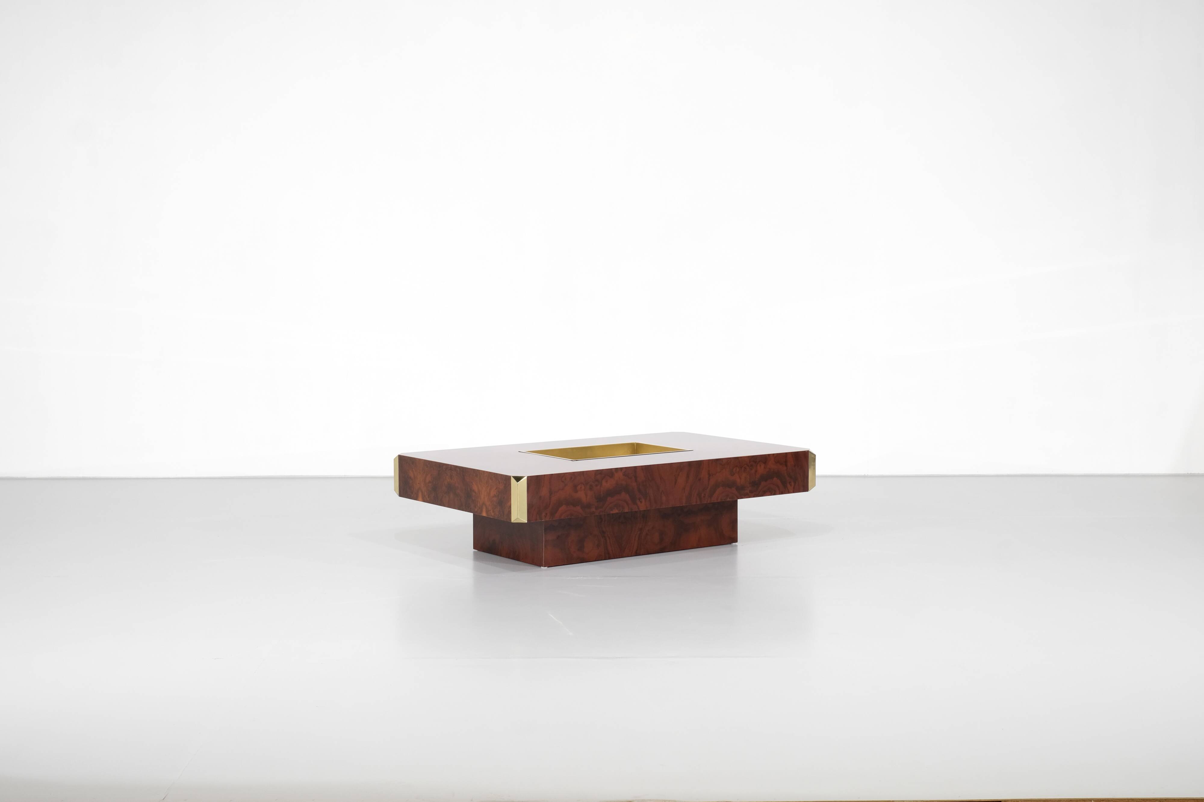 Coffee table "Alveo" attributed to Willy Rizzo for Mario Sabot, Italy.