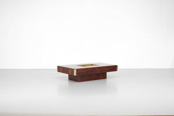 Table basse '' Alveo ''  attribuée à Willy Rizzo pour Mario Sabot, Italie
