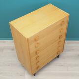 Commode en frêne, design danois, années 70, fabriqué au Danemark