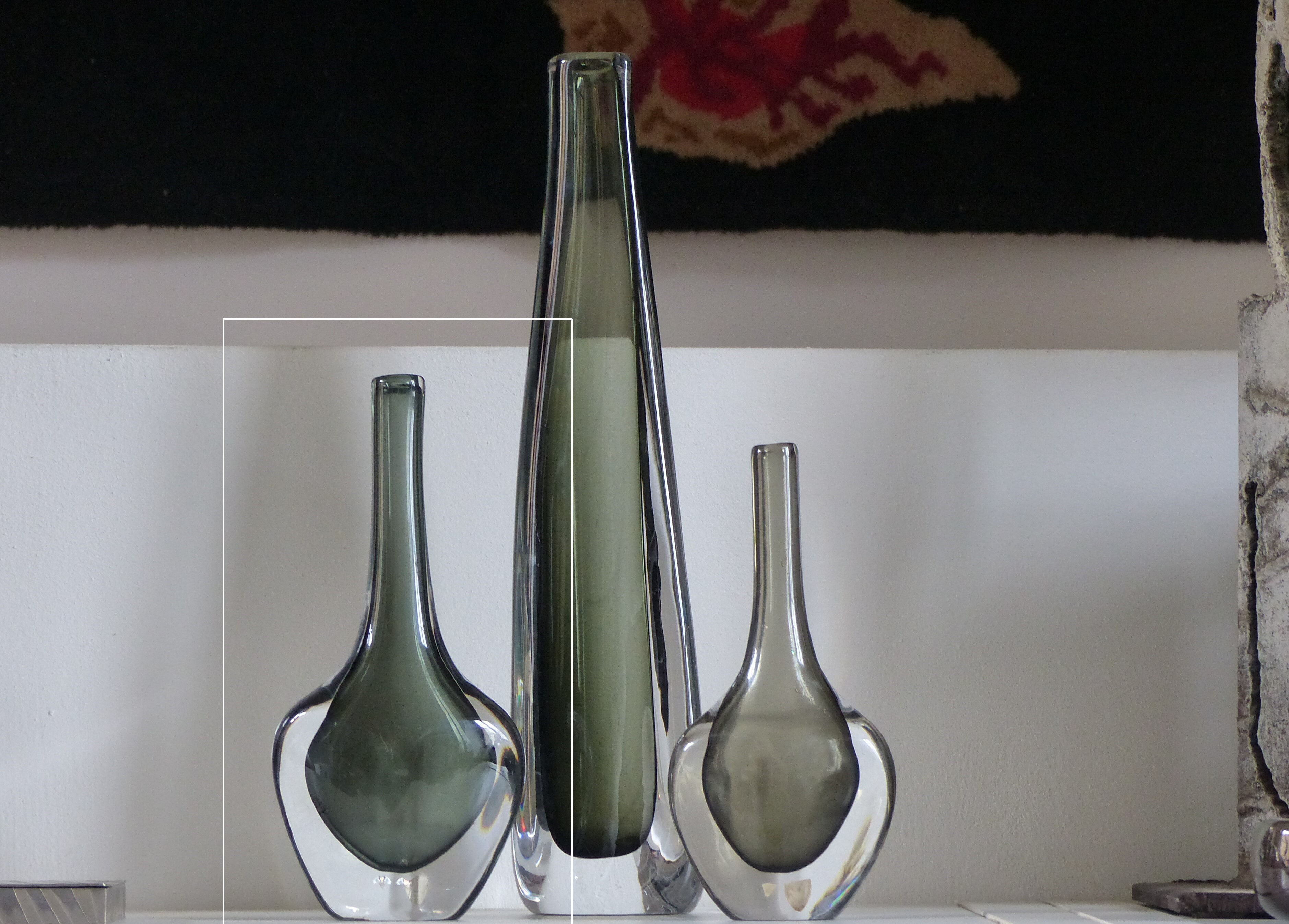 Nils Landberg sommerso vase for Orrefors