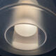 Suspension vintage en opaline et plexiglas