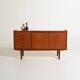 Scandinavian teak sideboard with pull-out shelf, 1960s