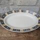 Plat de service Saint Amand modèle Trianon Terre de Fer contour géométrique