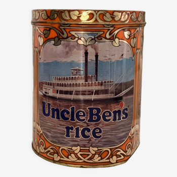 Boîte en métal vintage Uncle Ben’s