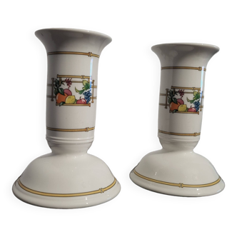 2 Villeroy and Boch candlesticks