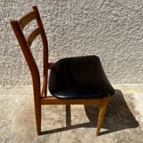 Set of 4 Scandinavian style teak chairs