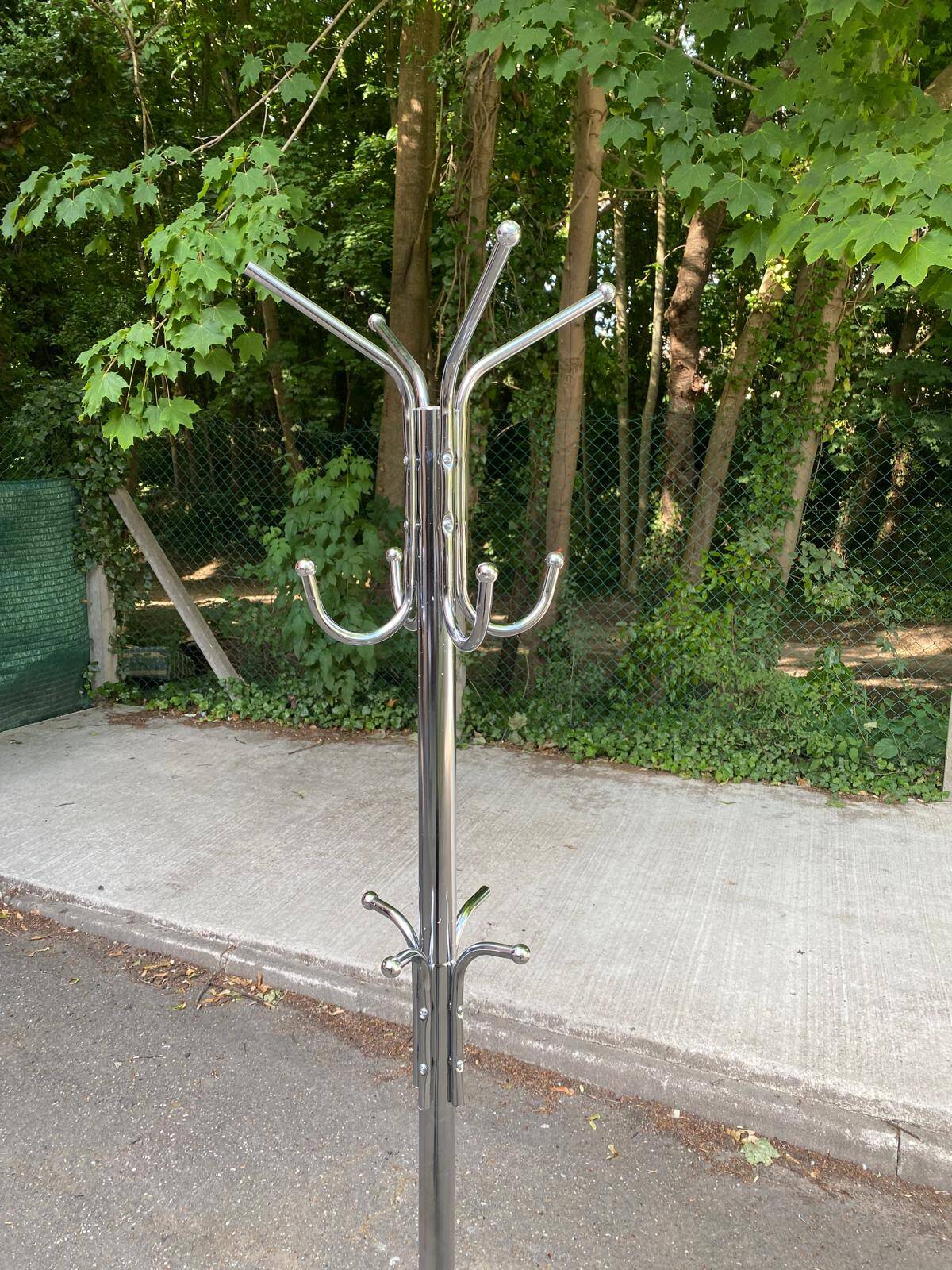 Vintage Parrot Coat Rack in Chrome Steel