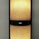 Floor lamp 60s rosewood and granite resin totem