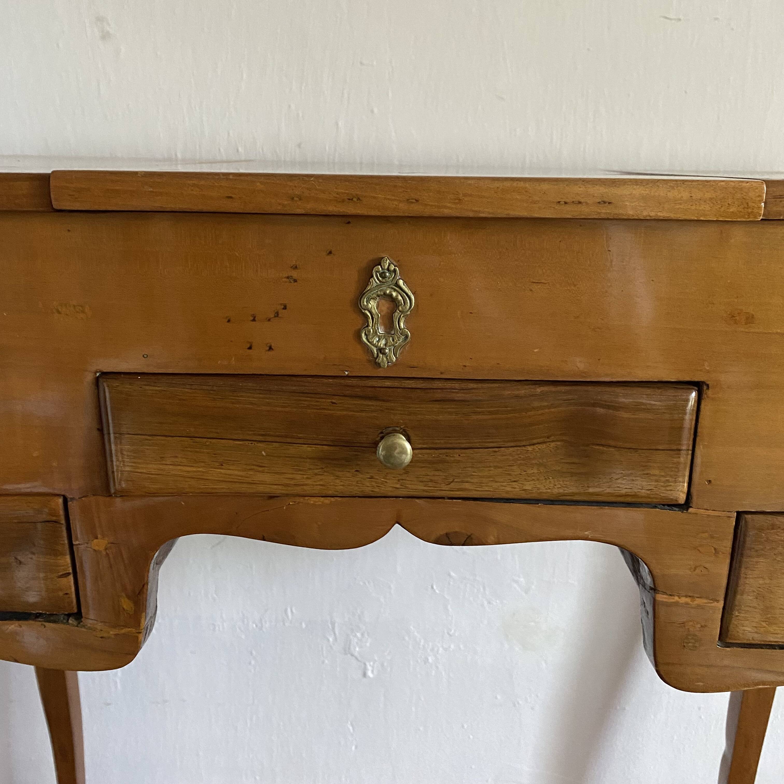 Louis xv style fruit wood dressing table
