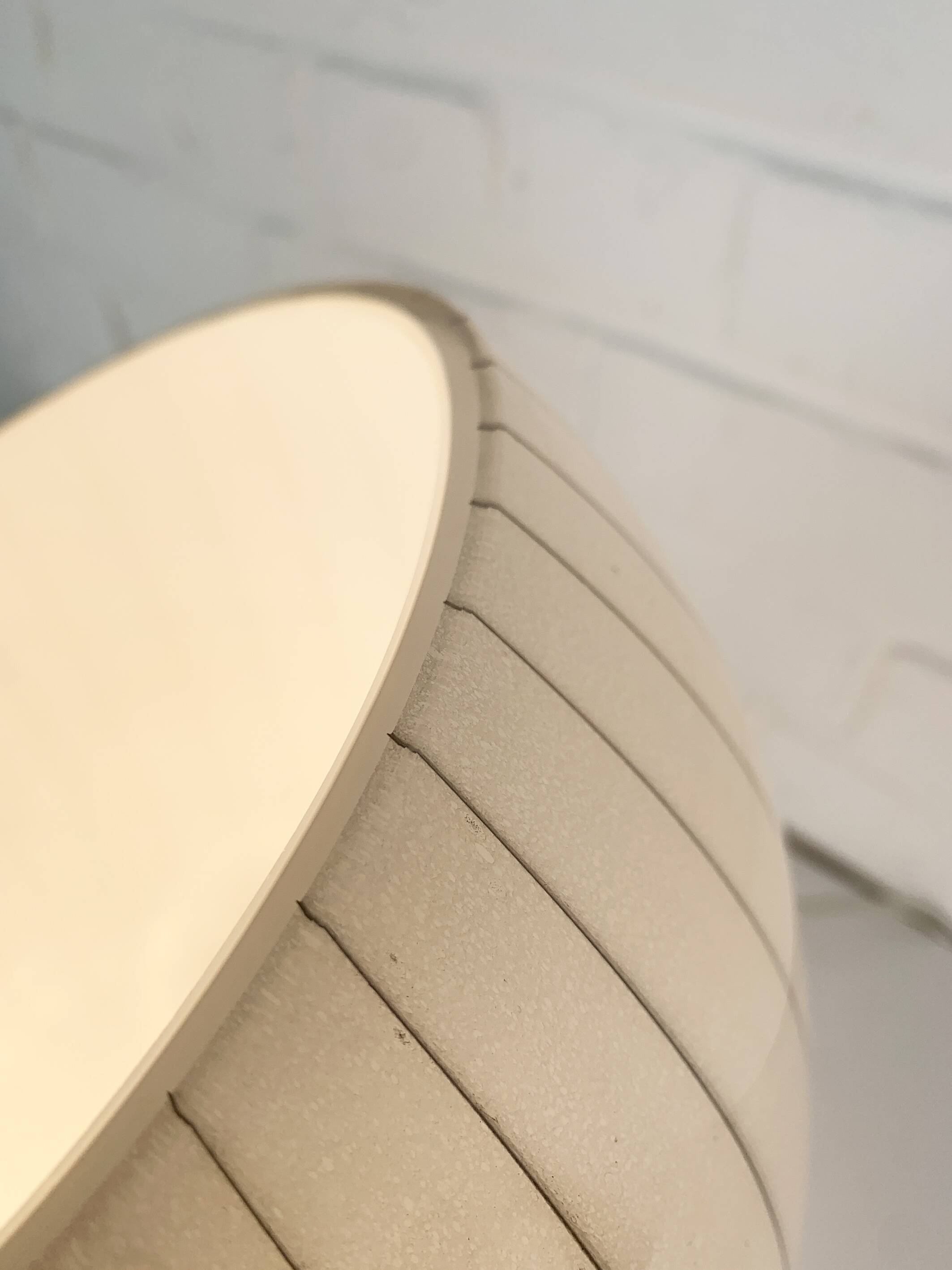 Large Murano glass table lamp with lined pattern 1950-60