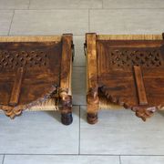 2 traditional Pida chairs, India, 1950s/60s