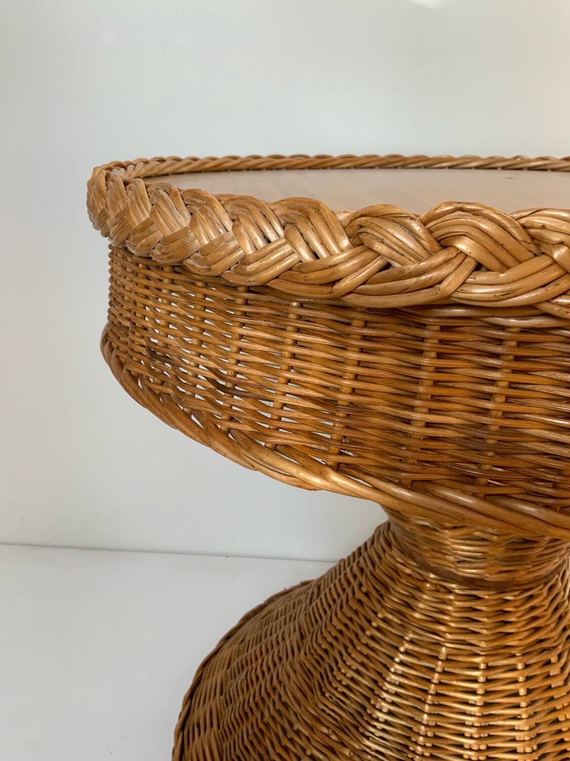 Wicker coffee table