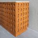 Contemporary Brutalist Carved Wood Sideboard With Travertine Top In review