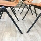 Set of 6 Galvanitas S30 industrial chairs