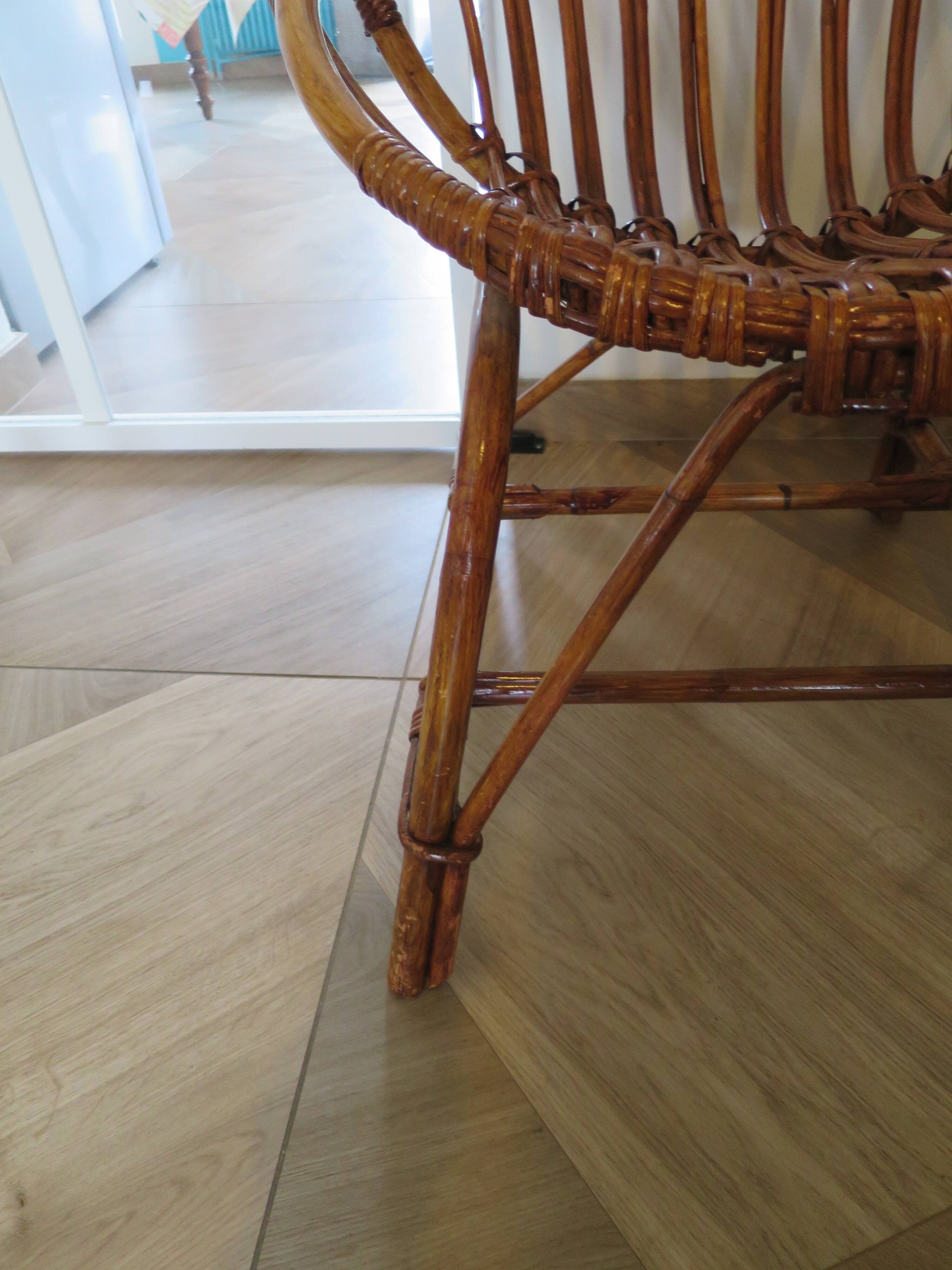 Rattan armchairs for children, 1980s