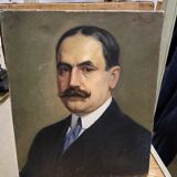 Portrait man oil on canvas