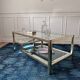 Vintage gold and silver coffee table