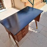 1960s desk with 3 drawers and compass legs