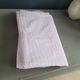 Drap ancien, pièce de tissu, 260x170cm, rayures rose et blanc