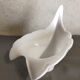 Vintage tulip white lampshade in blown glass Murano