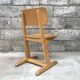 Series of 10 casala children's chairs in vintage light wood