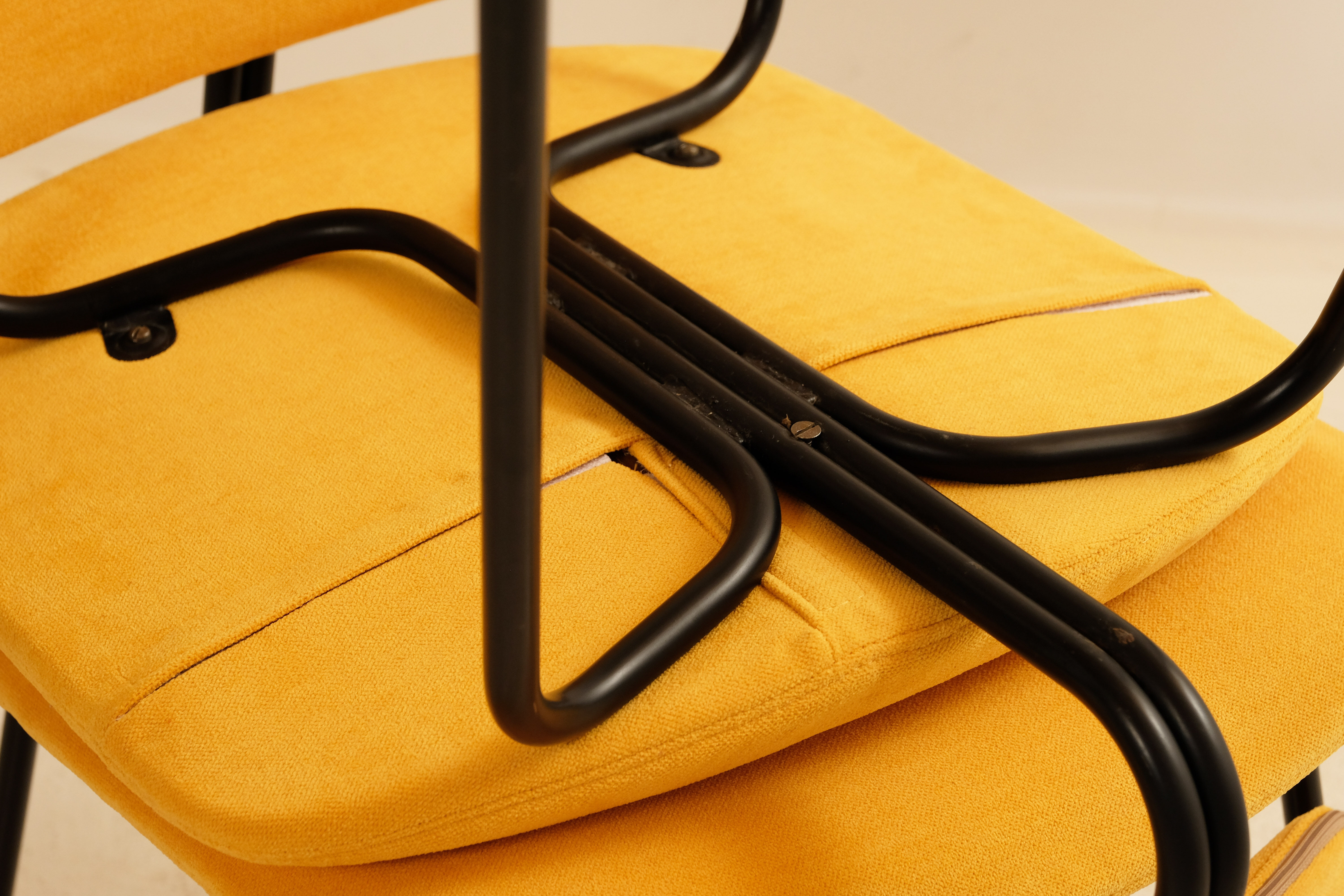 Pair of chairs Sunday C. Sclafert 1950's