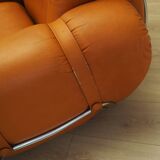 Set of orange armchairs, Space Age design, 1960s, production: Italy