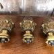Set of 3 pine cones curtain rod golden bronze