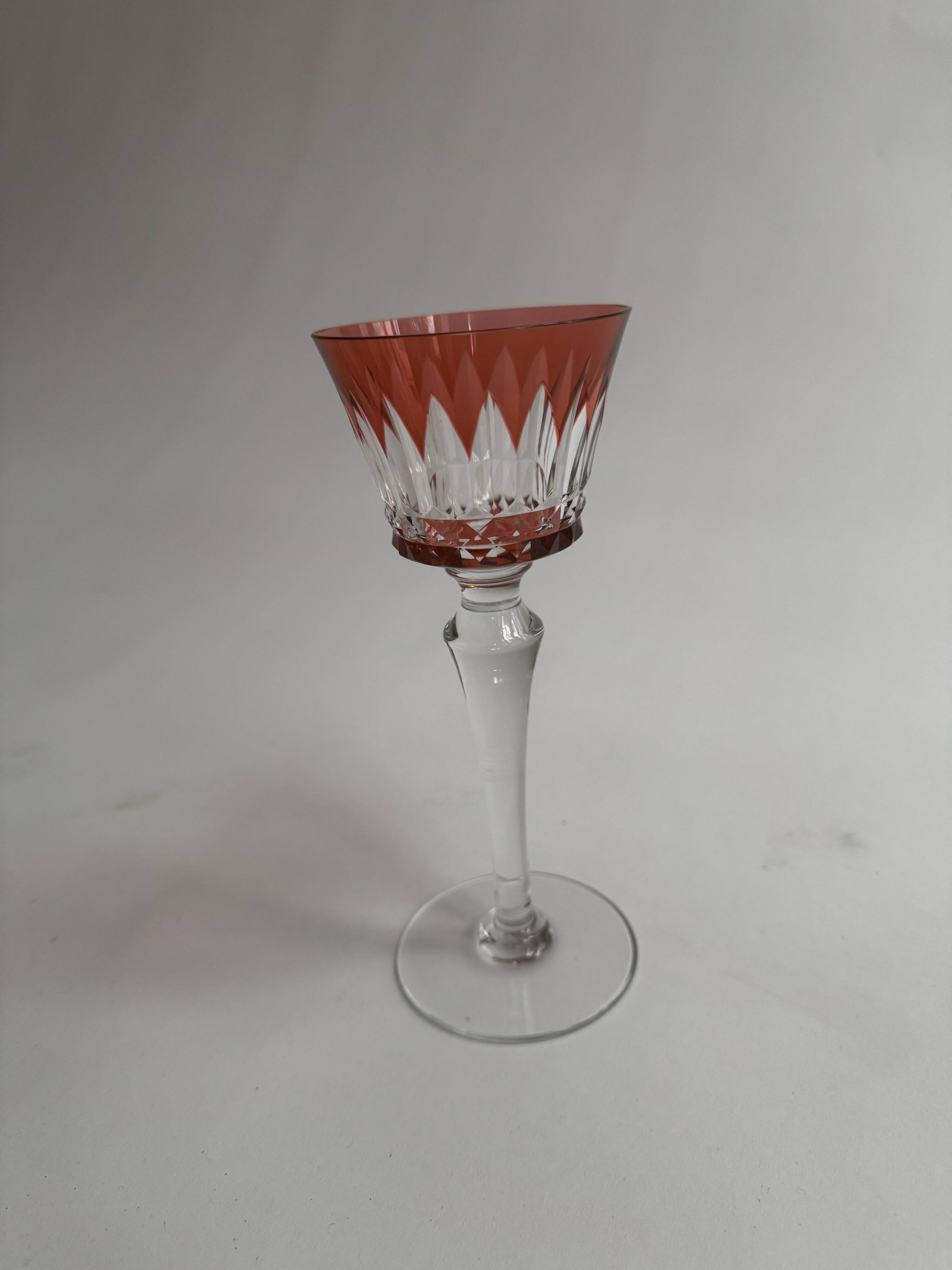 10 Rhine glasses in Baccarat crystal, Piccadilly model.