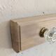 Vintage coat rack / hooks solid oak cottage style