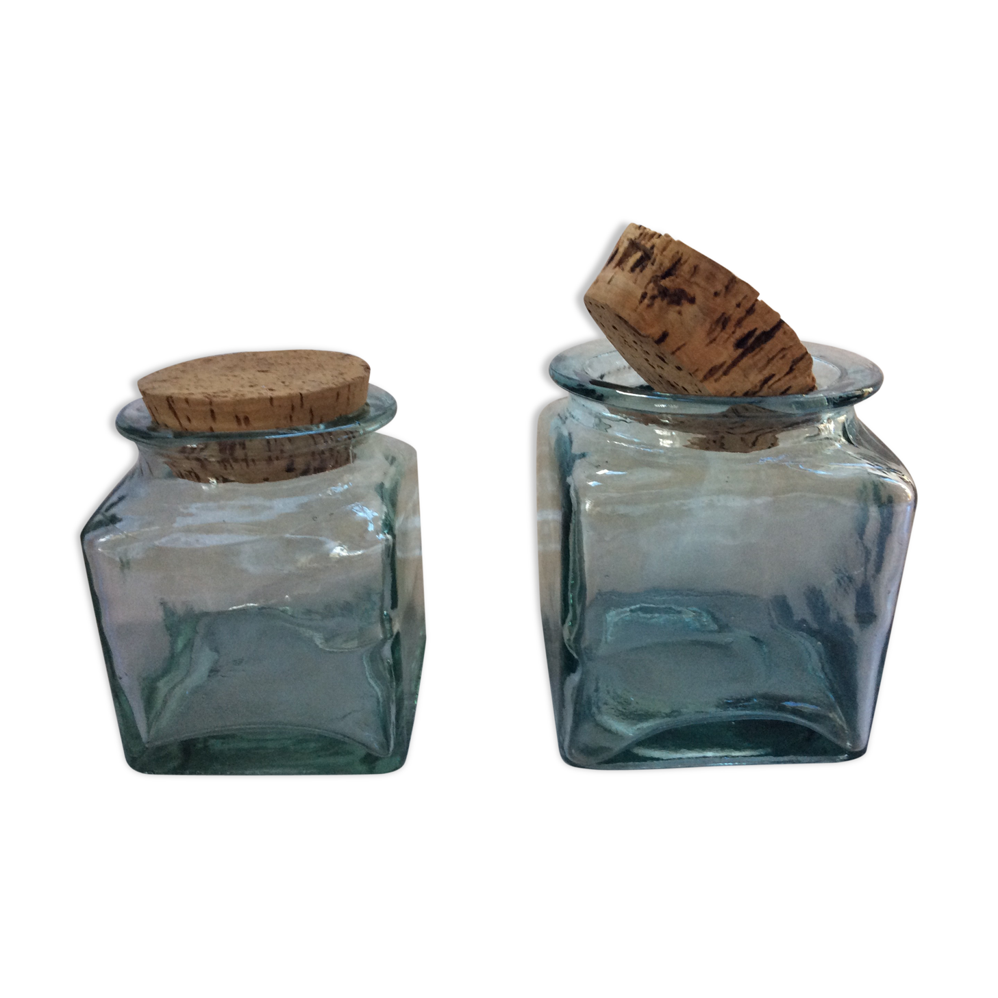 2 bocaux vintage