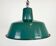 Industrial Green Enamel Pendant Lamp, 1960s