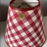 Abat-jours carreaux vichy vintage