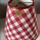 Abat-jours carreaux vichy vintage