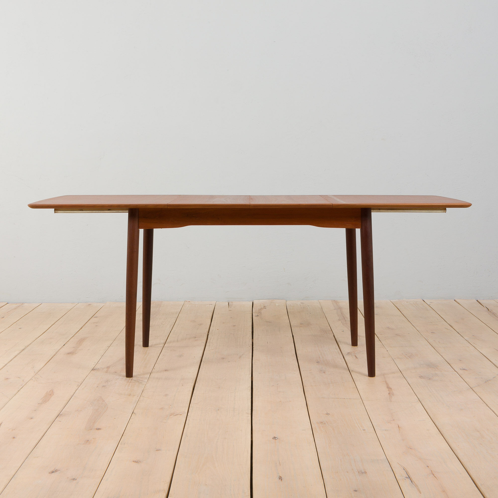 Danish rectangular teak extension table, 1970s