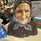 Couple bust in plaster