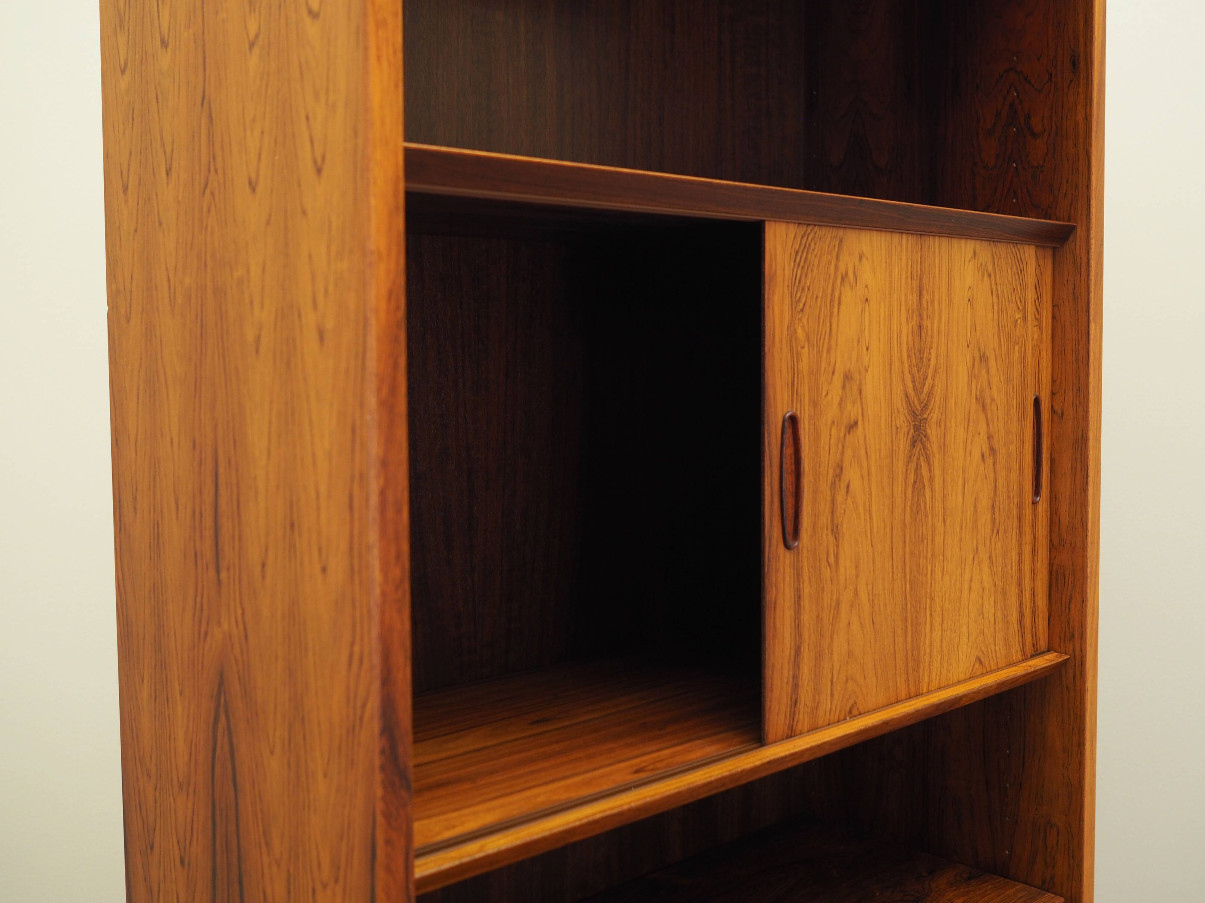 Rosewood bookcase, Danish design, 1970s, production: Hundevad