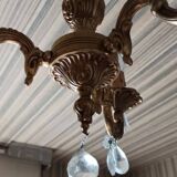 Lustre métal doré