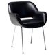Kilta chair in black Naugahyde by Olli Mannermaa for Martela Oy, Finland, 1960