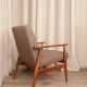 Scandinavian armchair in natural wool by H.Lis