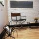 Coffee table black iron compat legs