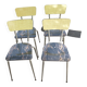 4 Formica chairs and chrome legs