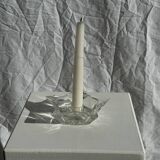 Vintage glass star candle holder D13