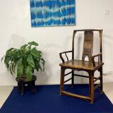 Bonnet de Lettré model chairs in elm, Chinese design, 1900