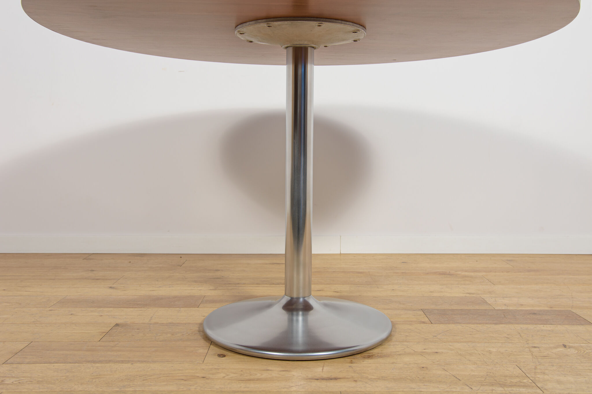 Mid-Century Round Walnut Dining Table, Denmark, 1970s
