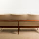 Canapé 3 place danois en teck laiton et tissu modèle 137-2 par Finn Juhl 1958