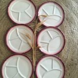 Vintage fondue plates Saint Amand