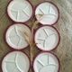 Vintage fondue plates Saint Amand