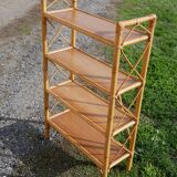 Vintage rattan shelf